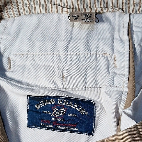 Bills Khakis Men’s long pants, Size 38, color: Khakis, 100% cotton, Made in USA - Picture 2 of 6